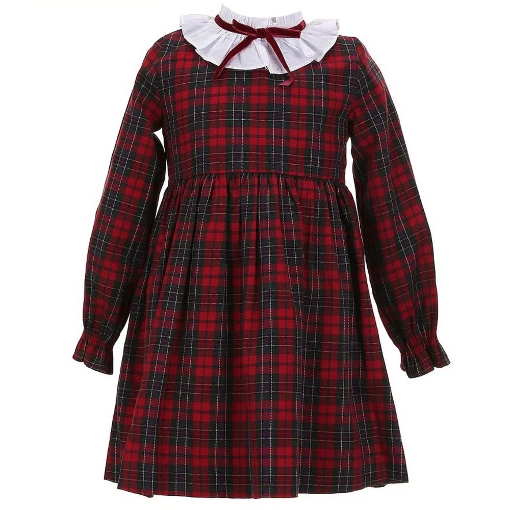 Edgehill Collection Little Girls Size 6X Julia High Neck Long sleeve‎ Dress NWT